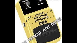 Behringer SE200 Spectrum Enhancer - What To Know & Where To Buy