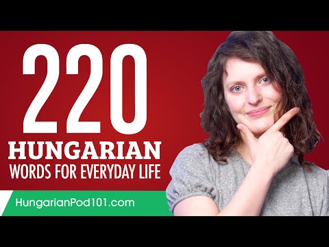 220 Hungarian Words for Everyday Life - Basic Vocabulary #11