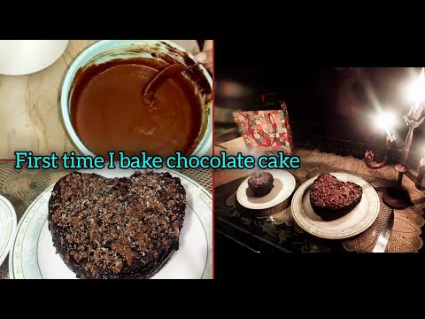 Chocolate Cake recipe without oven / First time I bake Cake on my birthday #recipe #birthday