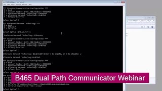 B465 Dual Path Communicator Webinar