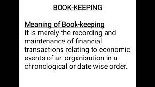 Class-IX Comm. Std Meaning objective & Terminology of Accounting part-1 by Shilpi Maam