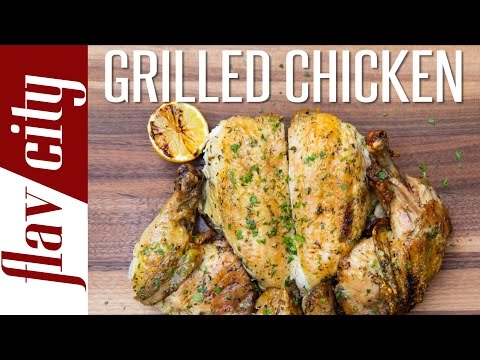 How To Grill Chicken - BEST Lemon Herb Grilled Chicken Recipe
