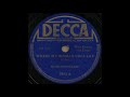 WHERE MY WOMAN USTA LAY / BLIND BOY FULLER [DECCA 7903 A]