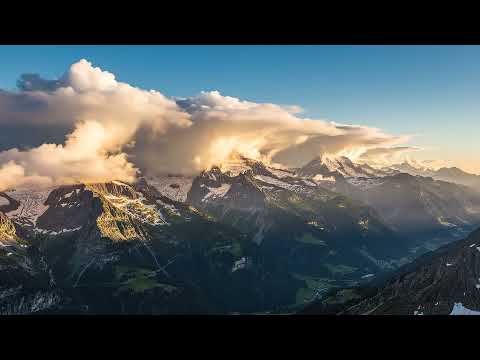 Clouds Moving Over Mountains | 15 Minutes of Calming Nature Sounds for Sleep & Anxiety Relief