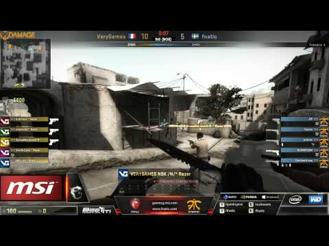 VeryGames vs fnatic | Finale, MSI Beat It! 2013 Finals | de_dust2  Map 1