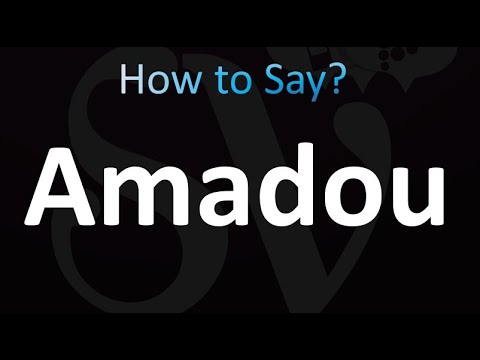 How to Pronounce Amadou (Correctly!)