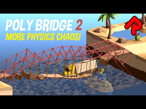 Poly Bridge Returns With More Physics Chaos! | POLY BRIDGE 2 gameplay PC - YouTube