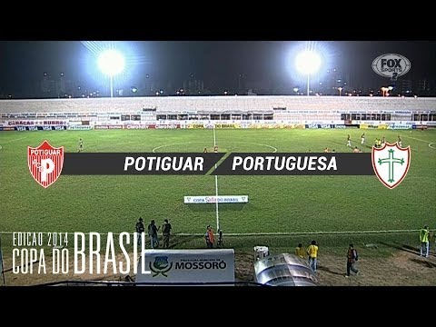 Gol - Potiguar-RN 1 x 0 Portuguesa-SP - Copa do Brasil 2014 - 02/04/2014