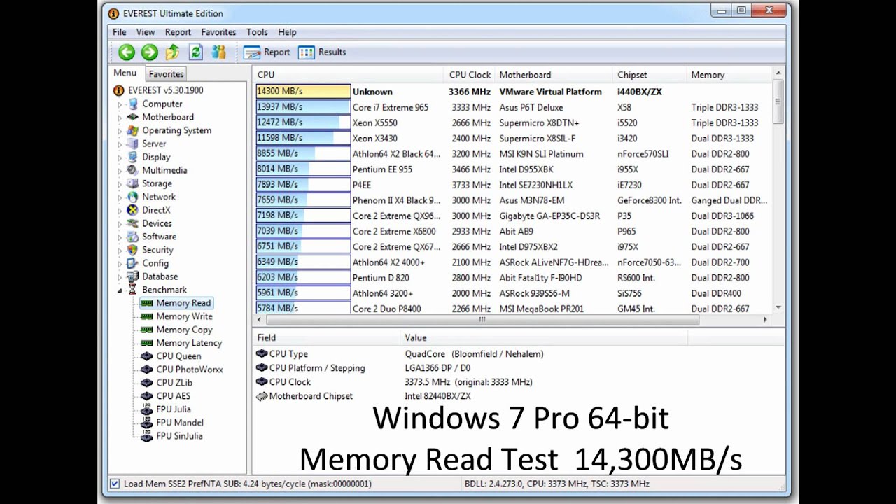 Memory: Windows XP vs. Windows Vista vs. Windows 7