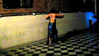 Bruno Mayo y Cintia Diaz performing at Codigo De Barra milonga (Wed night milonga)