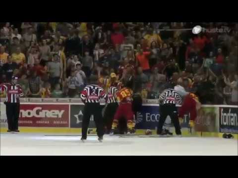 HK Dukla Trenčín - HC 05 Banská Bystrica 6:0 gól + bitka po góle