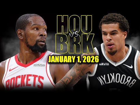 Houston Rockets vs Brooklyn Nets Full Game Highlights – January 1, 2026 | NBA Season