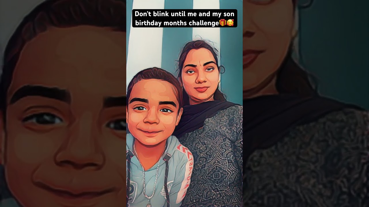Don't blink until me and my son birthday months #shorts #share #subscribers #youtubeshorts #komal