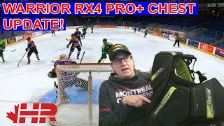 Warrior RX4 Pro+ hockey goalie chest protector update! Blades GoPro