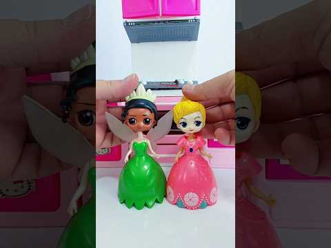 Transforming Disney Tiana and Sofia! #elsa #nezha #shorts #satisfying #unboxing #ariel