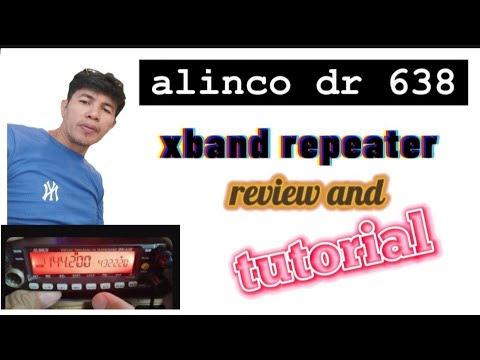 alinco dr-638  xband repeater review and tutorial