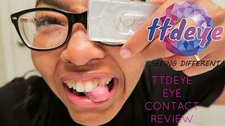 TTDEYE Contact Lens TRY ON Review | Dark Brown Eyes | 2017 | Alex and the family volgs