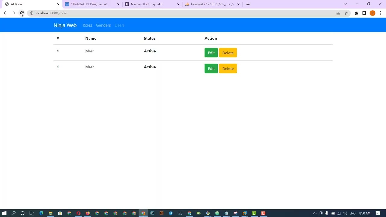 #05 How to Make Student Management System in Laravel9 (CRUD Role Laravel9) by Ninja Web