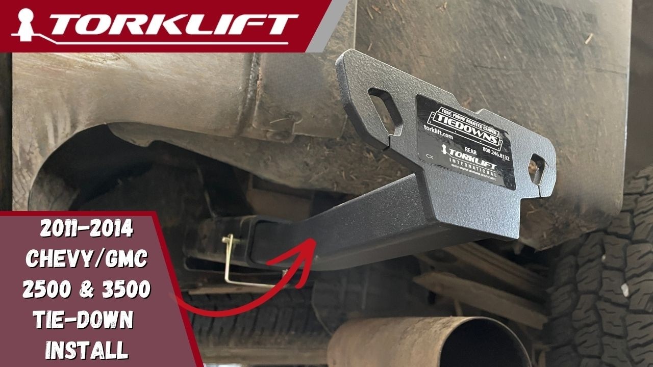 2011-2014 Chevy GMC 2500 and 3500 Camper Tie Down Installation Torklift C3212