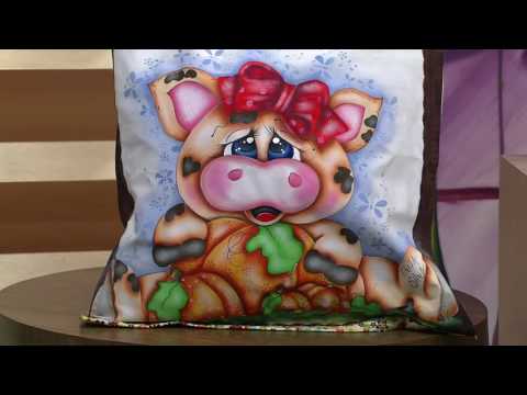 Pintura em Tecido Porquinha por Lilinha Silva - 25/07/2017 - Mulher.com - P1/2