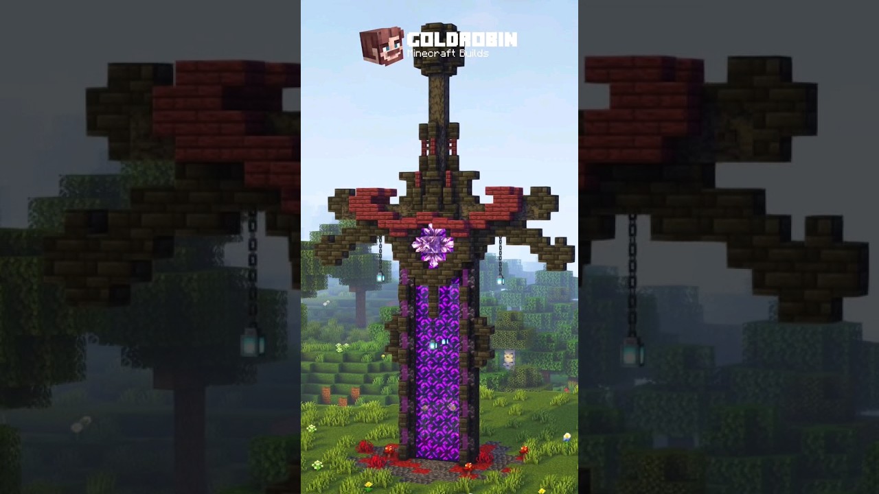 Minecraft Nether Sword Portal 🔥 #shorts