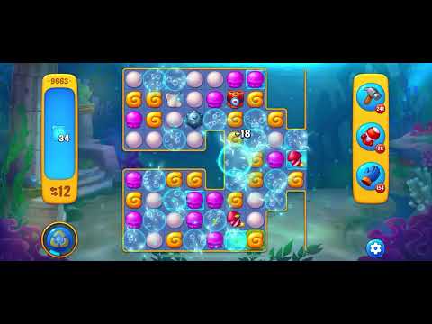 Fishdom level 9663 no boosters フィッシュダム ノーマル