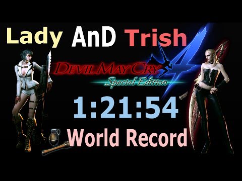 DMC4SE NG LADY❤ TRISH SPEEDRUN World Record 1:21:54 [Single Segment]