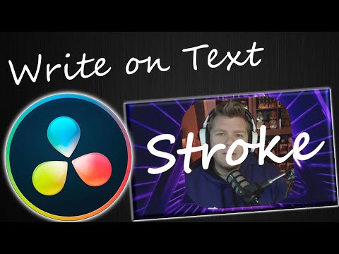 How to: Animate Write on Text with Davinci Resolve 16 17