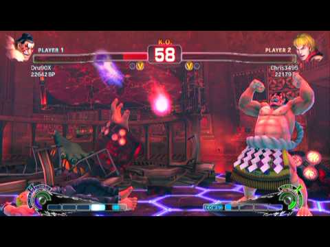 SSF4 [A vs A]: Dru90x(#2 Honda) vs Chris3495(#3 Ken) Ep.346 - HD 720p
