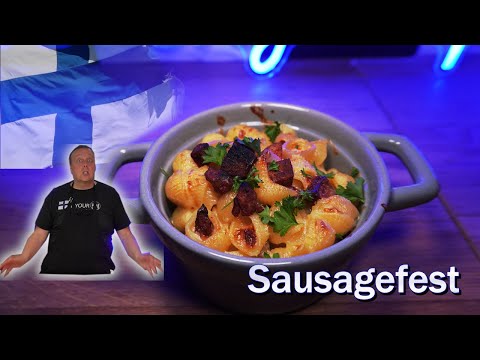 Finnish Sausage Mac and Cheese | Makkaramäkkäri