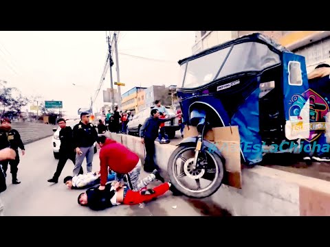 ESTRELLAR0N SU MOTO CONTRA LOS TERNA PARA EVITAR SU CAPTURA