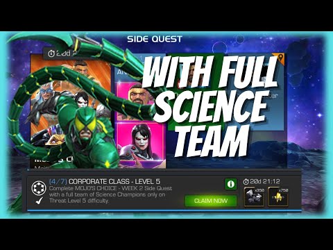 MOJO'S CHOICE WEEK 2 SQ | Threat 5 | Full science Team Objective completion | #mcoc #kabam #mojo