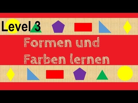 Wo ist das Dreieck? (Level3) Geometrische Formen und Farben erkennen