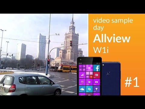 Allview W1i camera test: day video 1 (480p)