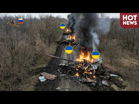 Russia-Ukraine War: Russian Forces Destroy Massive Ukrainian Convoy in Seconds!