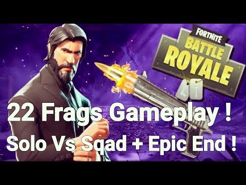 22 Frags Gamemplay ! Solo Vs Sqad + Epic end