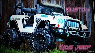 Custom Power Wheels Ride On Jeep Final Video Full Walk Through - Project Marshmallow