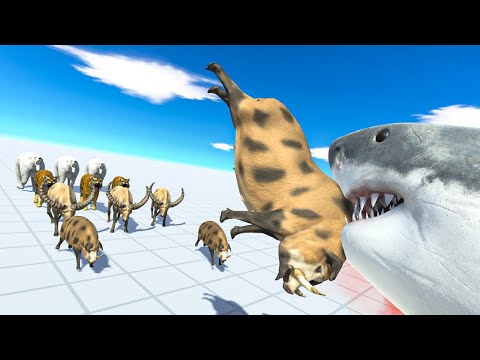 3x MODERN MAMMALS TEAM vs AQUATICS TEAM | FREE BATTLE | Animal Revolt Battle Simulator