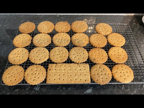 Wholemeal Honey Biscuits - Crackers, Homemade Graham Crackers