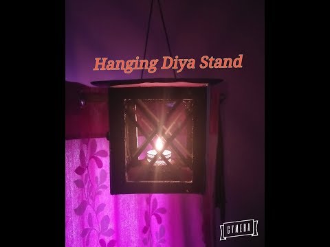 HOW TO MAKE diya stand/Hanging diya stand/diya holder/newspaper/art my passion12 Video