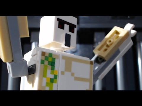 Lego Minecraft: Iron Man Beats Bone (stop-motion animation / brickfilm) comedy film