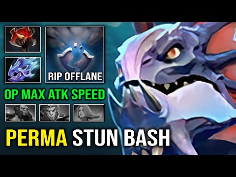 100% PERMA STUN Bash Until Dawn +260 Attack Speed with Super Carry Slardar Offlane Dota 2