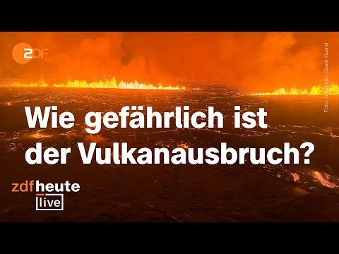 Vulkanausbruch auf Island: So heftig ist die Eruption | ZDFheute live
