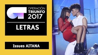&quot;Issues” - Aitana | Gala 3 | OT 2017| LETRA