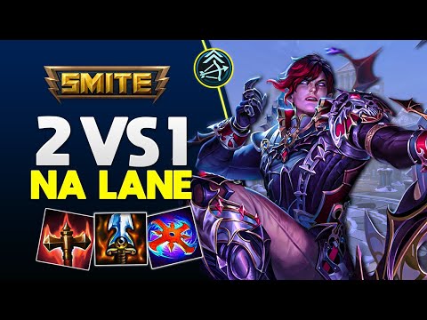 At first it was a 2 vs 1 in lane! HOU YI ADC - ⚡ Smite BR Ranked Conquista
