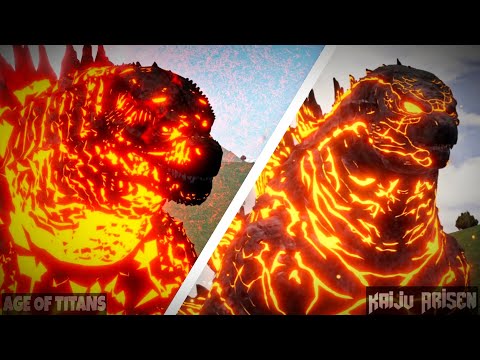 Thermonuclear Godzilla Comparison! || Age of Titans vs Kaiju Arisen