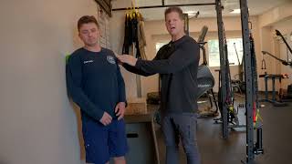 Shoulder Sleeper Stretch Lacrosse Ball thumbnail