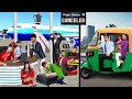 Flight Cancellation Fake Pilot Auto Driver Survive Hindi Kahani Hindi Moral Stories New Comedy Video