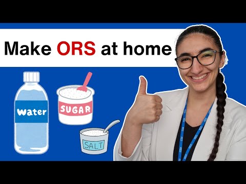 How to make oral rehydration solution (ORS) at home - electrolyte water recipe - WHO recipe