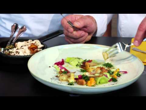 Anders Dahl presenterar sin maträtt. Årets Kock 2014: Semifinal #1 - Linköping